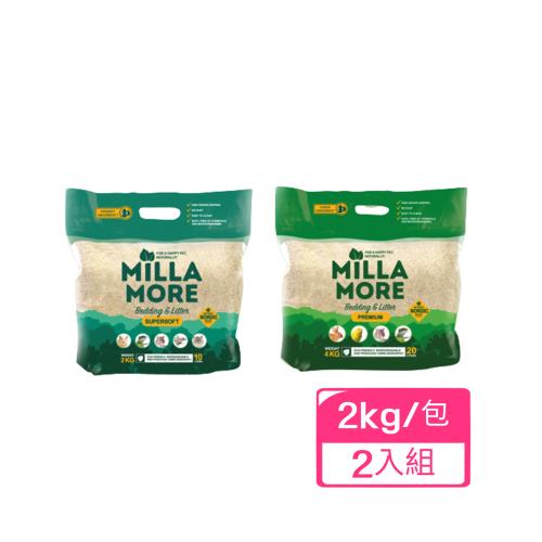 MOMI摩米-MILLAMORE美麗多木質墊料(大/小顆粒 )2kg/包 x (2入組) 