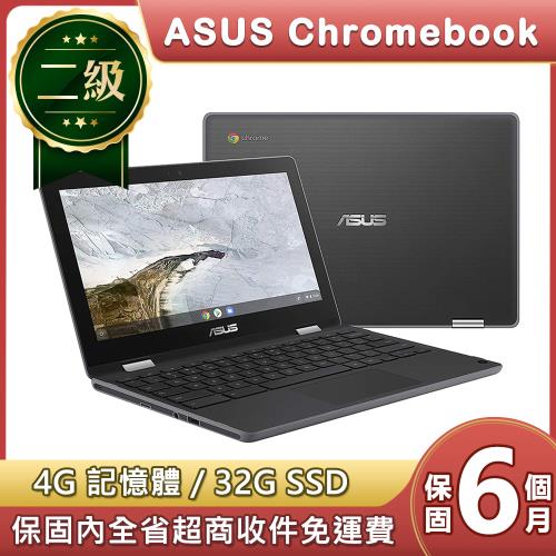 【福利品】ASUS Chromebook 11吋 翻轉觸控筆電 C214MA/N4020/4G/32G/ChromeOS
