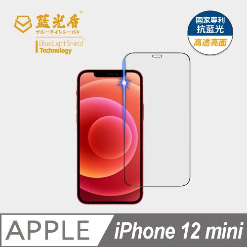 藍光盾】iPhone 12 mini 抗藍光高透亮面9H超鋼化玻璃保護貼|會員獨享好