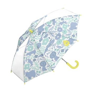 日本 Wpc. W067 動物奇緣 兒童雨傘 透明視窗 安全開關傘