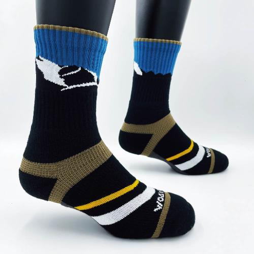 【WOAWOA】百岳系列二 能量登山襪 高筒 M/L/XL(登山襪 除臭襪 運動襪 羊毛襪 足弓襪 機能襪 登山鞋)