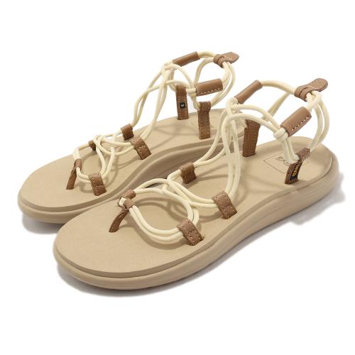 Teva 涼拖鞋 Voya Infinity 女鞋 米黃色 休閒 經典 細帶 羅馬風 輕量 支撐  1019622RBG [ACS 跨運動]
