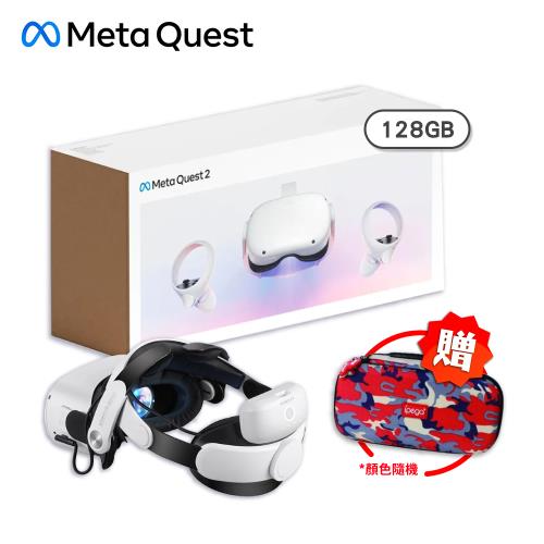 Meta Quest 2 Oculus Quest 2 VR 頭戴式裝置 元宇宙/虛擬實境(128GB)+BOBOVR M2 Pro電池頭戴