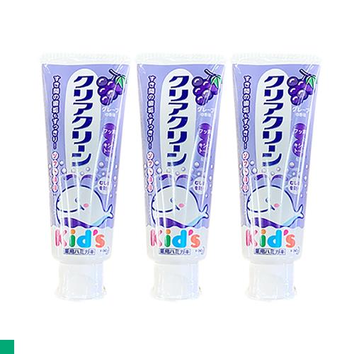 日本 kao兒童牙膏 水果口味 70g (葡萄) 3入組