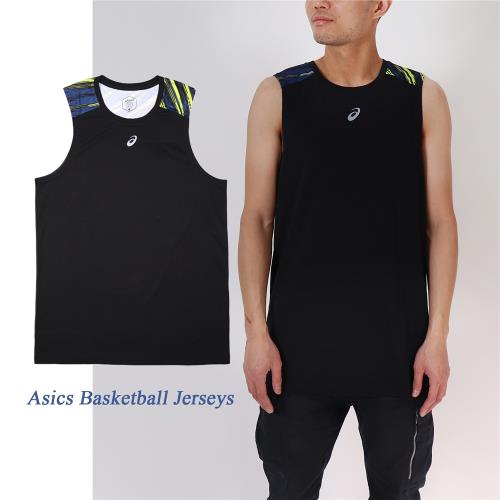 Asics 籃球衣 Basketball Jerseys 男款 黑 快乾 排汗 背心 運動上衣 2063A284001 [ACS 跨運動]