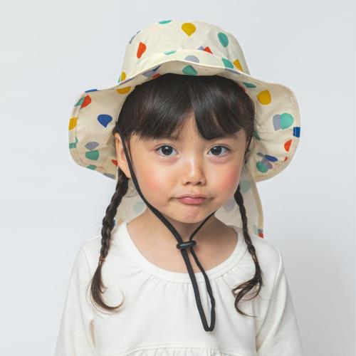 日本Wpc. W038 彩虹雨L 兒童超輕量抗UV防曬+防雨透氣帽 護頸可收 (WKHL)