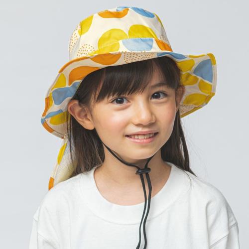 日本Wpc. W043 朵朵雲L 兒童超輕量抗UV防曬+防雨透氣帽 護頸可收 (WKHL)