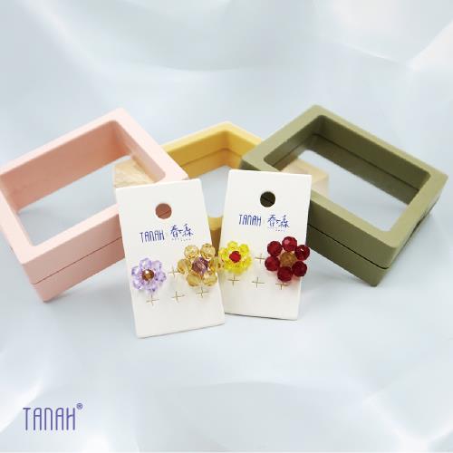 【TANAH】復古時尚串珠不規則耳環耳針款(DE013)
