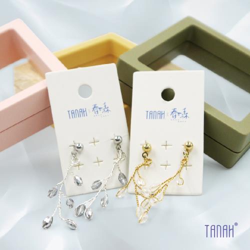 【TANAH】復古時尚耳墬銀色金色耳針款(E011)
