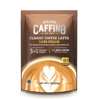 【CAFFINO】 經典拿鐵咖啡-減糖風味(20gx10入)x12袋/箱