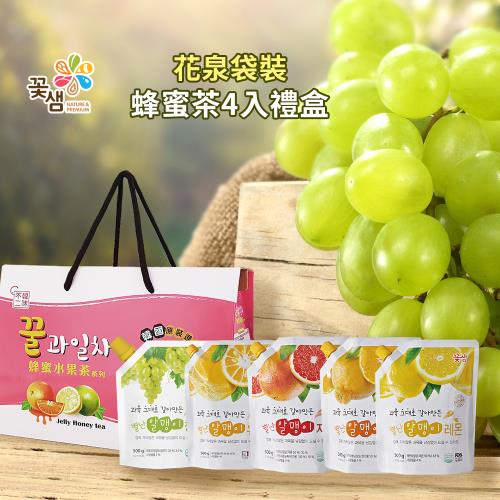【韓味不二】花泉蜂蜜果醬茶4入禮盒組(500gx4)