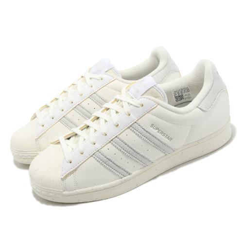 adidas 休閒鞋 Superstar Vegan Icons 男鞋 女鞋 奶油白 淺灰 經典 皮革 麂皮 愛迪達 GY4656 [ACS 跨運動]
