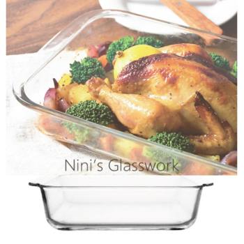 微波烤箱系列 耐熱玻璃烤盤 2.2L