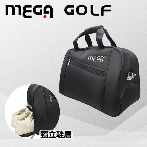 MEGA GOLF 日式輕量高爾夫衣物袋 #0288 黑X黑 衣物包 旅行袋 旅行包