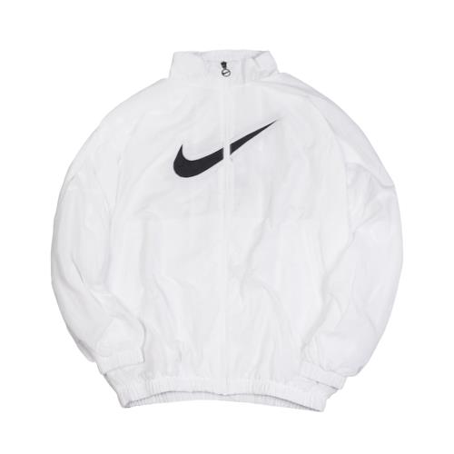 Nike 夾克外套 NSW Essential Woven Jacket 女版 白 大勾 LOGO DM6182-100