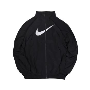 Nike 夾克外套 NSW Essential Woven Jacket 女版 黑 尼龍 大勾 DM6182-010
