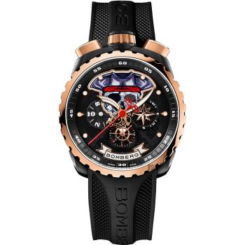 BOMBERG 炸彈錶 Bolt-68 系列 海盜骷髏船長特別版計時碼錶-45mm BS45CHPPKBA.PIR-1.3