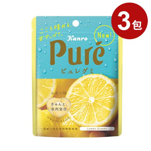 【Kanro 甘樂】Pure鮮果實軟糖-檸檬x3包