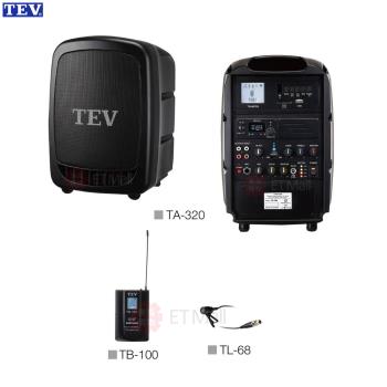 TEV TA-320 藍芽最新版/USB/SD 鋰電池 手提式無線擴音機(領夾式麥克風1組)