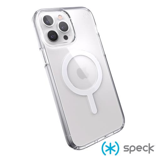 Speck iPhone 13 Pro Max (6.7吋) Presidio Perfect-Clear MagSafe相容透明抗菌防摔殼    