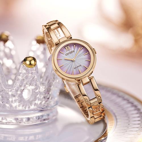 CITIZEN 星辰 光動能簡約時尚漸層女錶-28mm (EM0809-83Z)
