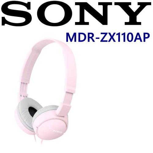 みみ SONY MDR-ZX110AP 好音質隨身便攜耳罩式I Phone 安卓手機專用耳機新力