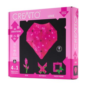 英國T&K 越玩越靈巧 STEAM寶盒：LED 3D 克里託創意魔法片：紅色愛心和花園 臺灣製造 Thames & Kosmos 03493