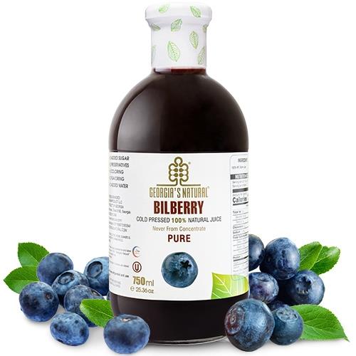 Georgia山桑子原汁(750ml/瓶) 也稱歐洲藍莓原汁 非濃縮還原果汁 x6瓶