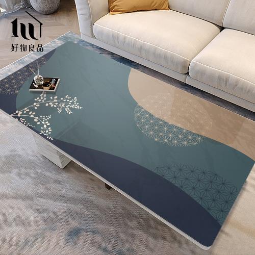 60x120cm_設計款印花質感生活軟玻璃防油防燙防髒PVC餐桌墊 (7款任選)