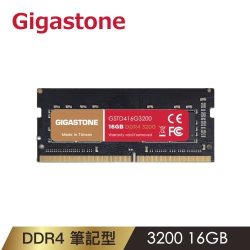 Gigastone DDR4 3200MHz 16GB 筆記型記憶體單入(NB專用)|Gigastone 立