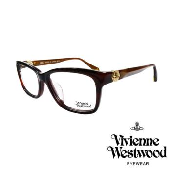 【Vivienne Westwood】金屬立體土星光學眼鏡(琥珀/咖啡 VW319 04)