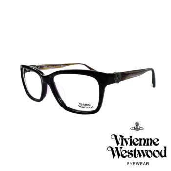 【Vivienne Westwood】立體金屬土星款光學眼鏡(黑/琥珀 VW319_03)