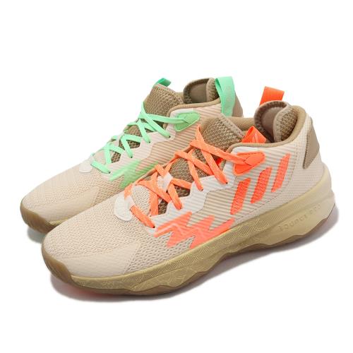 adidas 籃球鞋 Dame 8 男鞋 卡其色 螢光橘 螢光綠 從軍行 運動鞋 里拉德 愛迪達 FZ6005