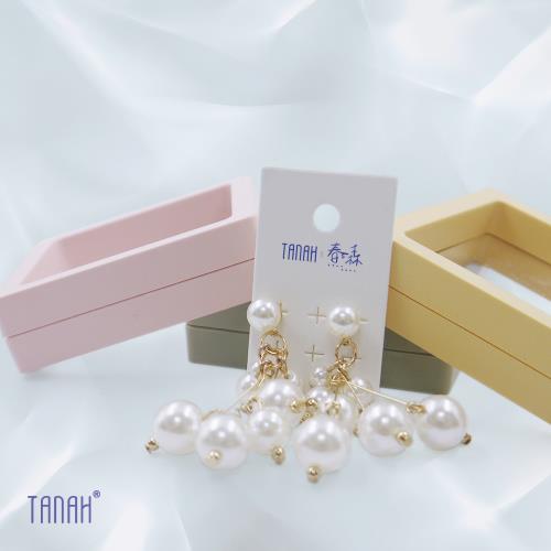 【TANAH】復古時尚 耳墜款 珍珠 耳針 耳夾 耳環(DE037)