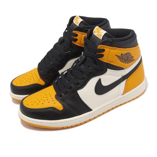 Nike 休閒鞋 Air Jordan 1 Retro High OG 男鞋 黑 黃 Taxi 計程車 AJ1 555088-711