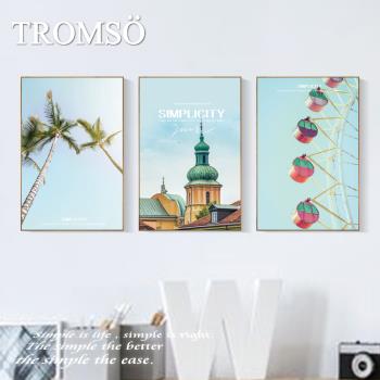 【TROMSO】北歐生活版畫有框畫-加州假期19x29cm(三幅一組)