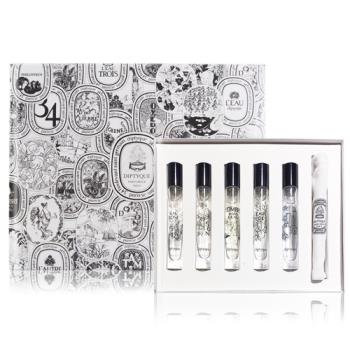 DIPTYQUE 經典淡香水禮盒(7.5mlX5)[杜桑+玫瑰之水+影中之水+感官之水+希臘無花果]-國際航空版