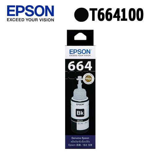EPSON T664系列 C13T664100 原廠黑色盒裝墨水