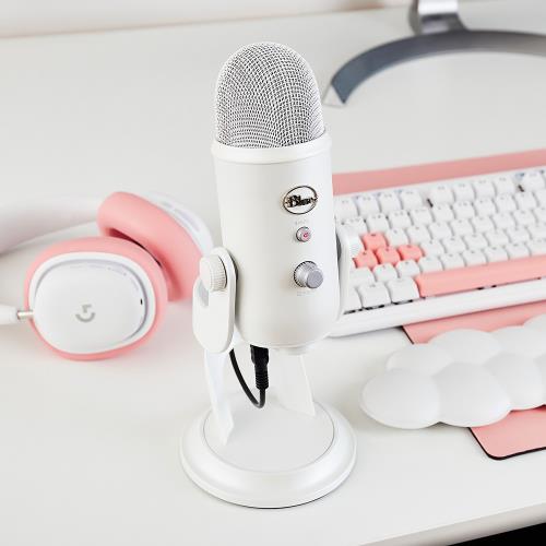 Blue】YETI 雪怪USB 麥克風_炫光白(Podcast、直播推薦)|會員獨享好康