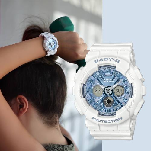 CASIO 卡西歐 BABY-G 人氣手錶/藍 (BA-130-7A2)