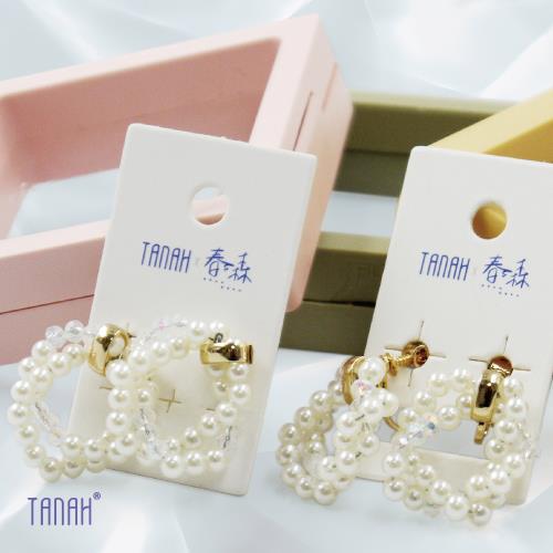 【TANAH】復古時尚串珠款 耳環(DE039)