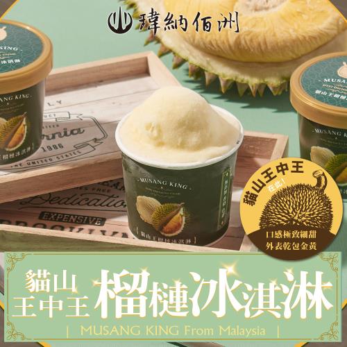 瑋納佰洲 D197貓山王榴槤冰淇淋12杯 80克/杯