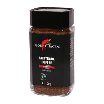 【Mount Hagen】德國進口 公平貿易即溶咖啡粉2罐優惠組(100g/罐 x 2)