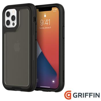 Griffin iPhone 12/12 Pro (6.1吋) Survivor Extreme 軍規抗菌4重防護防摔殼-黑色/霧透黑背蓋