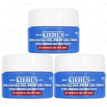 Kiehls 契爾氏 冰河醣蛋白吸油水感凝凍 豪華試用品(7ml)*3(公司貨)