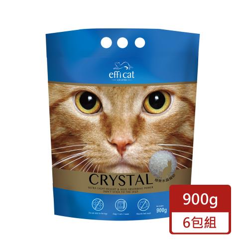 Efficat 艾霏極致水晶貓砂(一般型)900G – 6入組