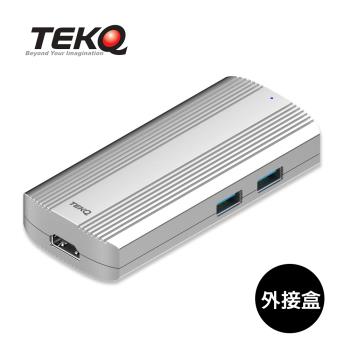 【TEKQ】583 URUS USB-C 5 合 1 SSD外接盒 M.2 固態硬碟臺灣製造- (HDMI 4K 30HZ高畫質傳輸)