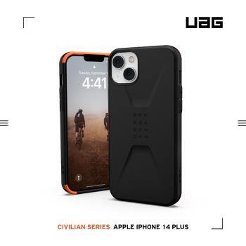 UAG iPhone 14 Plus 耐衝擊簡約保護殼-黑
