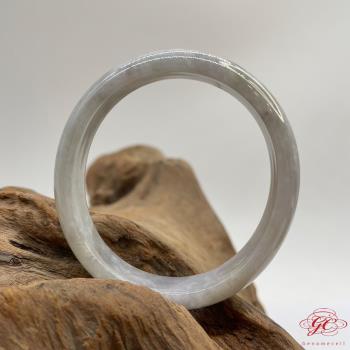 【肌容雪】天然緬甸A貨春彩飄花翡翠特色手鐲 編號128 (寬54.8mm#18號)
