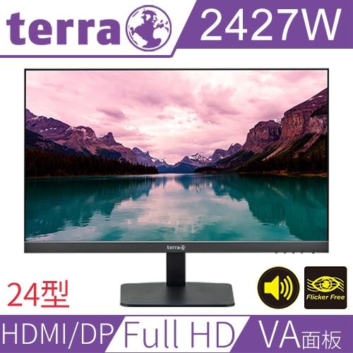 Terra沃特曼  2427W 24型 VA面板 FHD不閃屏抗藍光螢幕